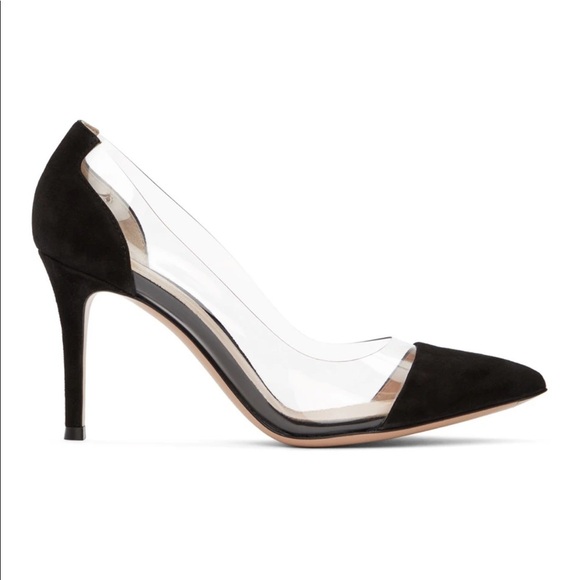 Gianvito Rossi Shoes - Gianvito Rossi black suede PVC pumps